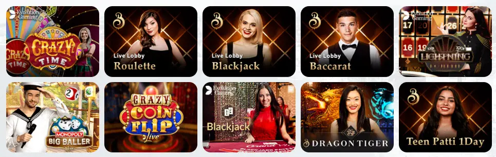 Jeux de casino en direct MONSTER WIN CASINO